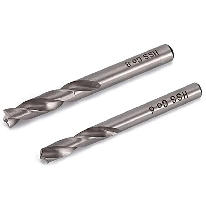 

2Pcs Spot Weld Drill Bit Set HSS Co Cobalt Spot Welded Cutter Separate Panels Hole Cutting Bits, 6Mm 8Mm