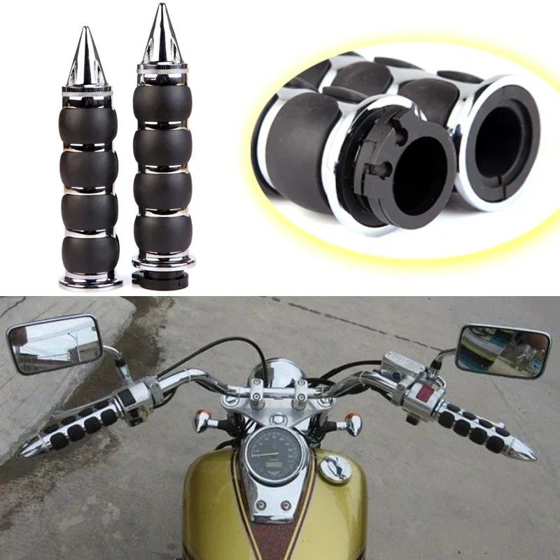 

25mm 1" Motorcycle Handlebar Handle Bar End Hand Grips For Harle Cruiser Chopper Custom Suzuki Boulevard M109R Road Glide