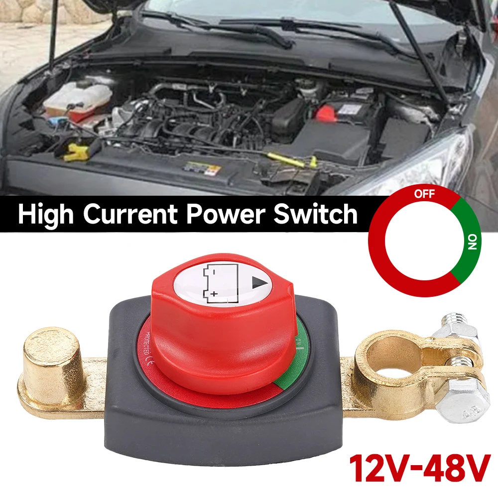 

12-48V Brass battery column power off connected switch Cut Master Isolator accessories large current power switch