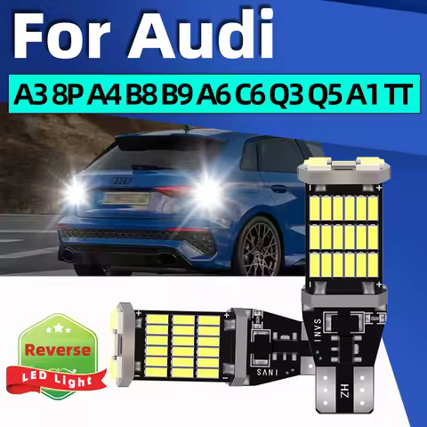 2Pcs Canbus W16W T15 921 LED Reverse Light Bulbs 6000K Backup Lamps For Audi A3 8P A4 B8 B9 A6 C6 C7 S4 S6 SQ5 Q3 Q5 A1 TT 8J