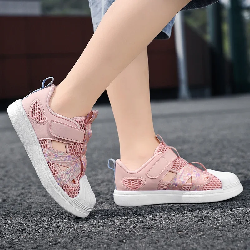 Summer Girls Casual Shoes Light Mesh Breathable Sneakers Children Autumn Tenis Cute Female Sport Running Chaussure Enfant 8