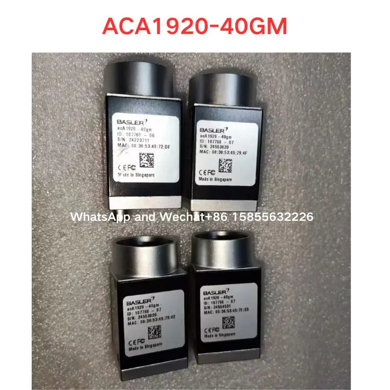 Used ACA1920-40GM Industrial cameras Functional test OK