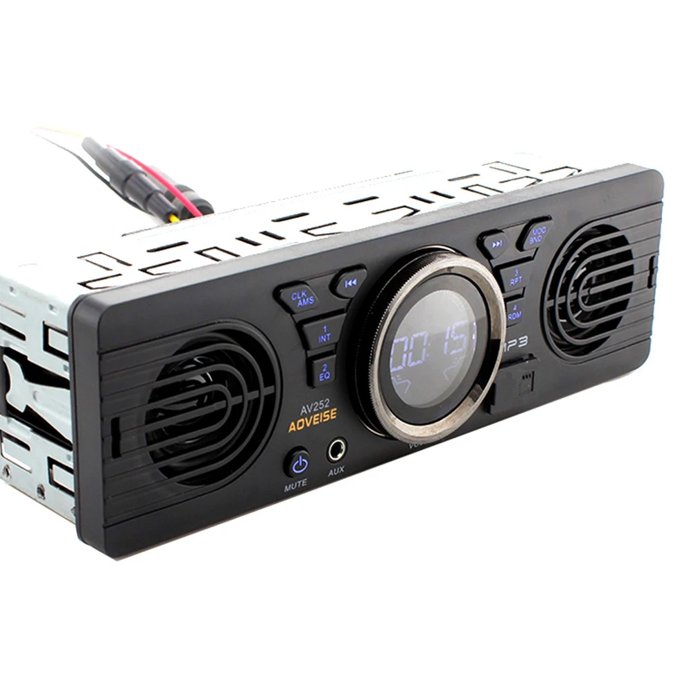 Car Audio AV252 (B) / 12V Car SD Card MP3 Audio Electric Car Radio Speaker Bluet ooth Speaker Car Player Car Accessories