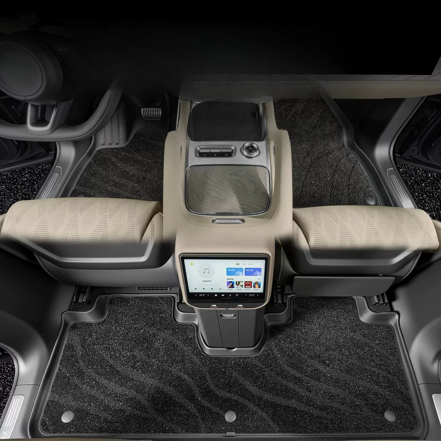 Car Floor Mats TPE Waterproof Anti-scratch Foot Pad Non-slip Floor Liner with Carpet For Zeekr 8X 2026 Modification Accessories