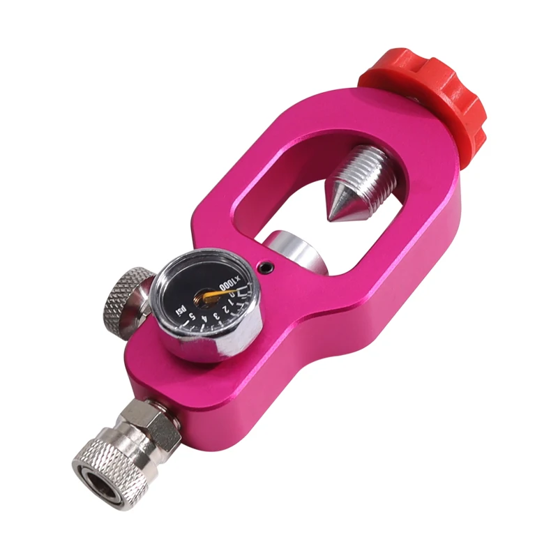 Diving Oxygen Cylinder Refill Adapter Valve with High    Pressure Gauge Charging System Scuba Fill Station 5000PSI