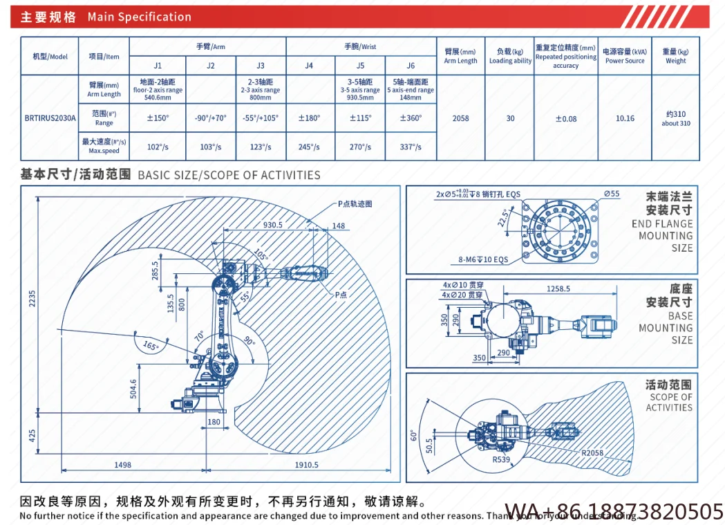 روبوت متعدد الوظائف ذراع ic مع لحام تلقائي تلميع طحن البليتين رش فرز بصري CE معتمد وصول جديد #6