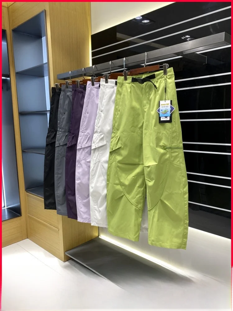 

Outdoor Casual Men's Soft ell Trousers Windproof Water Repellent Spring Season Couple Sle Knife Pleat Workwear Pants