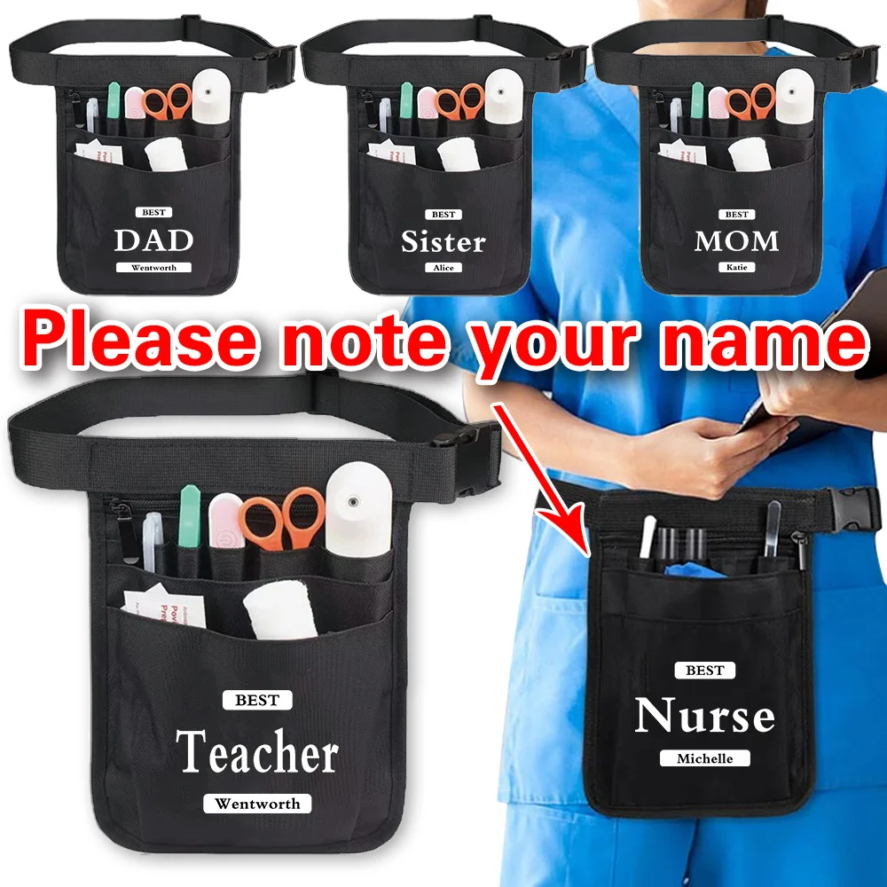 

Персонализированная сумка-органайзер для хранения, портативная сумка для инструментов с регулируемым ремнем, сумка для медсестры