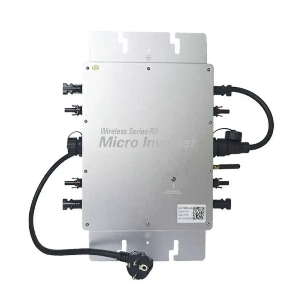 1200W 1400W Solar Grid Tie Inverter 20-60V DC Input PV Power Smart Micro-inverter WiFi Monitoring Protection Function