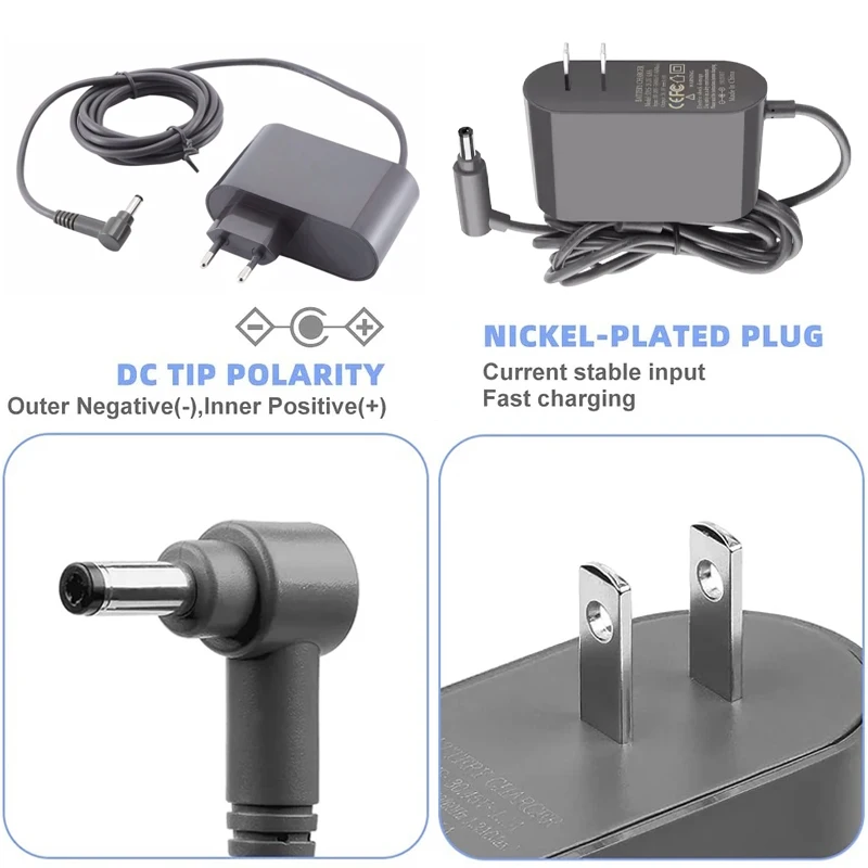 For Dyson V10 V11 V12 V15 Vacuum Cleaner Charger Power Cord Adapter Replaceable Parts battery Power Adapter 30.45V 1.1A image 2