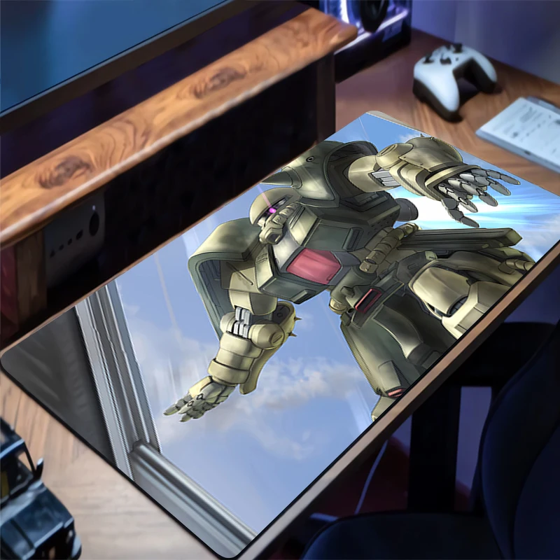 

Mouse Pad Mechanical Warrior Gundam Zaku II PC Accessories Keyboard Pad Mousepad Rubber Gaming Mats Laptop Desk Mat HD Mouse Mat