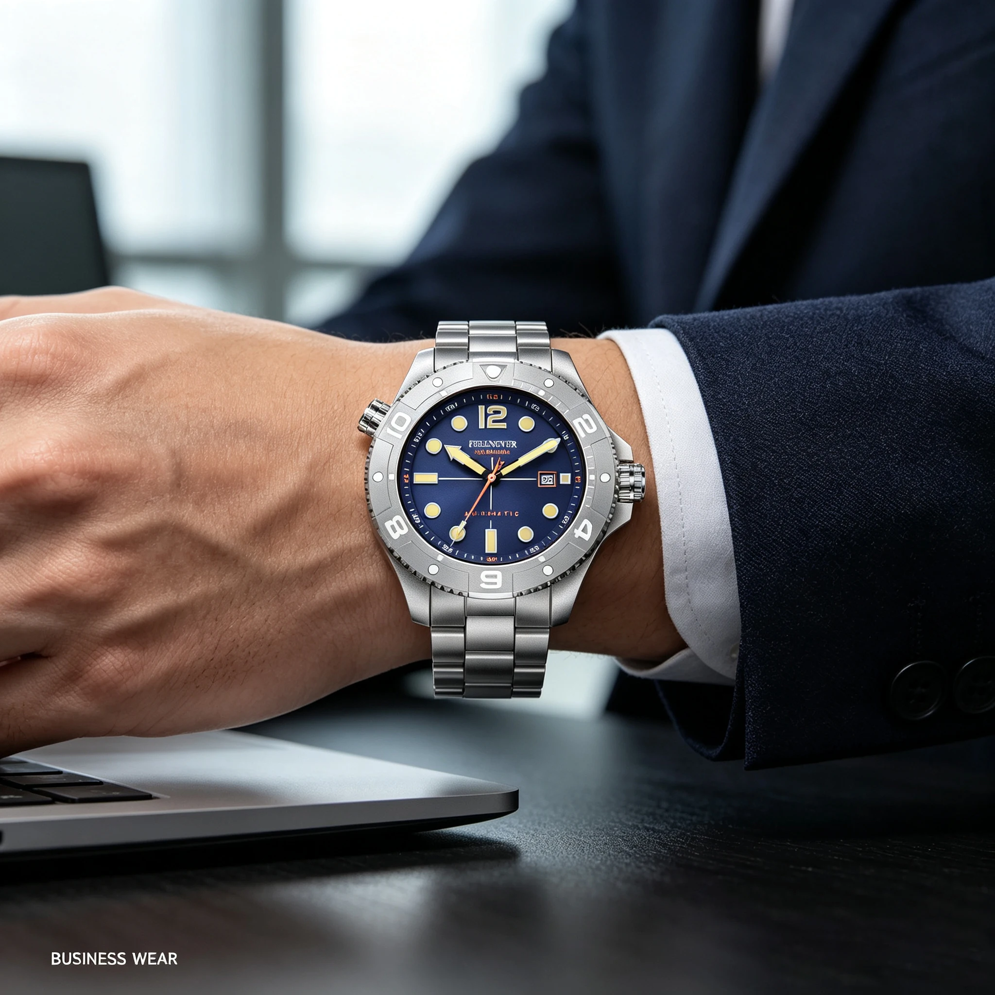 FeelNever Top Brand Luxury Mechanical Watch Profession Casual Sport Stainless Steel Automatic Men's Watches Fashion Wristwatches view 5