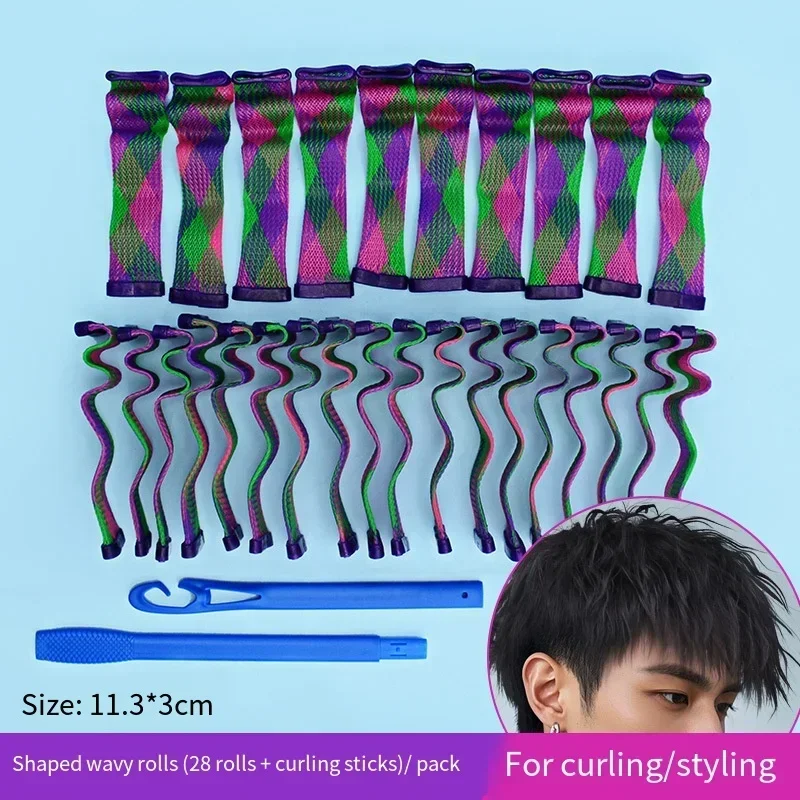 

Magic No-Heat Water Wave Hair Curler Ladies Long Hair Styling Wave Forming Iron Hair Texturing Tools Morgan Tin Foil Ironing
