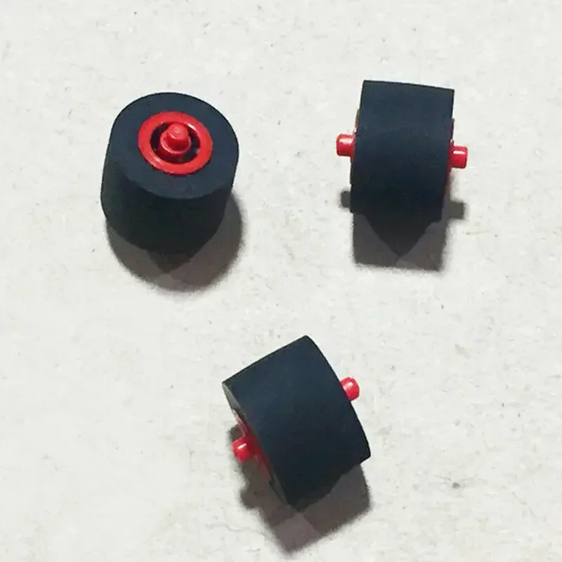 Pressure Pinch Roller Card Seat Audio Belt Pulley 10mm*6.3mm*1.5mm Red Core Axi Tape Recorder Amplifiers Walkman Pulley Wheel