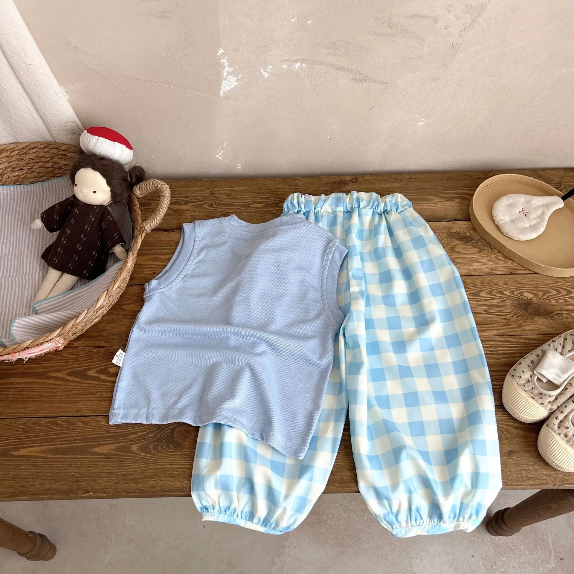 Girls Clothes Sets Summer 2026 Children Sleeveless Vest Tops Pants 2pcs Fashion Suit For Baby Trousers Tracksuits Kids Outfits 5
