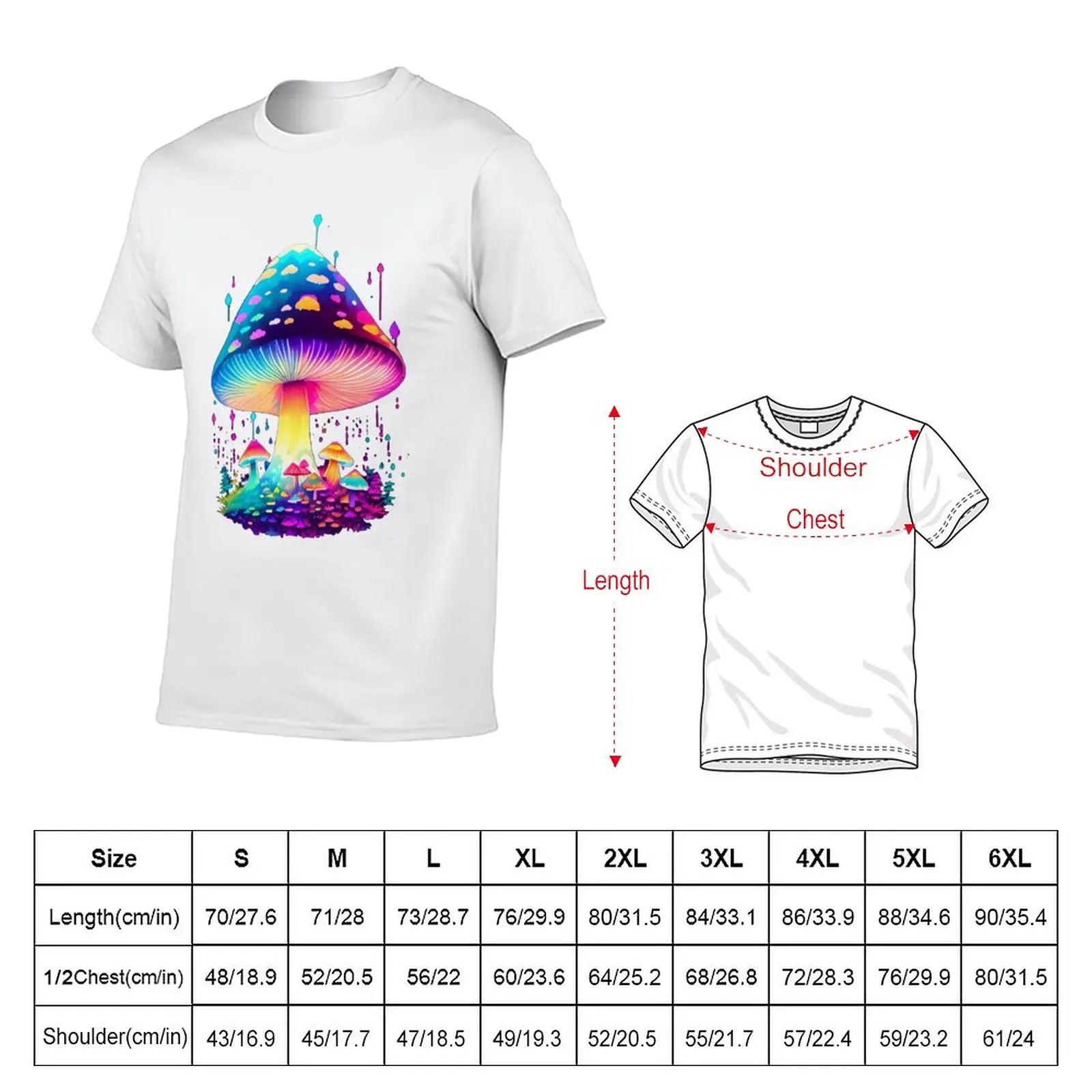 New Enchanting Fungi: A Neon Wonderland T-Shirt sweat shirt custom t shirts mens big and tall t shirts