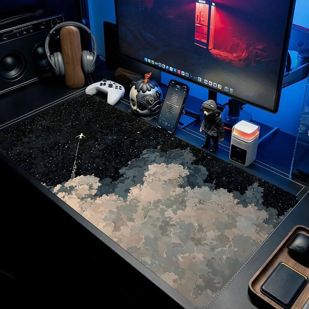 Starry sky abstract art Mouse Pad XXL Desktop Keyboard Pads Game Rubber Anti-slip Desk Mat HD Computer Accessories Long Mousepad