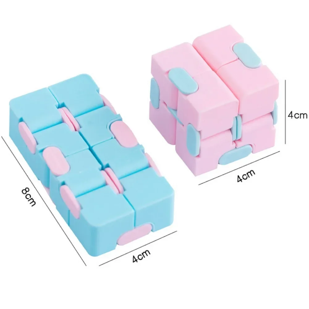 다채로운 편안한 장난감 스트레스 해소 용품, 끝없는 큐브 피젯 플립, 호기심 가제트, 어린이 자폐증 감압 스피너, 1 개