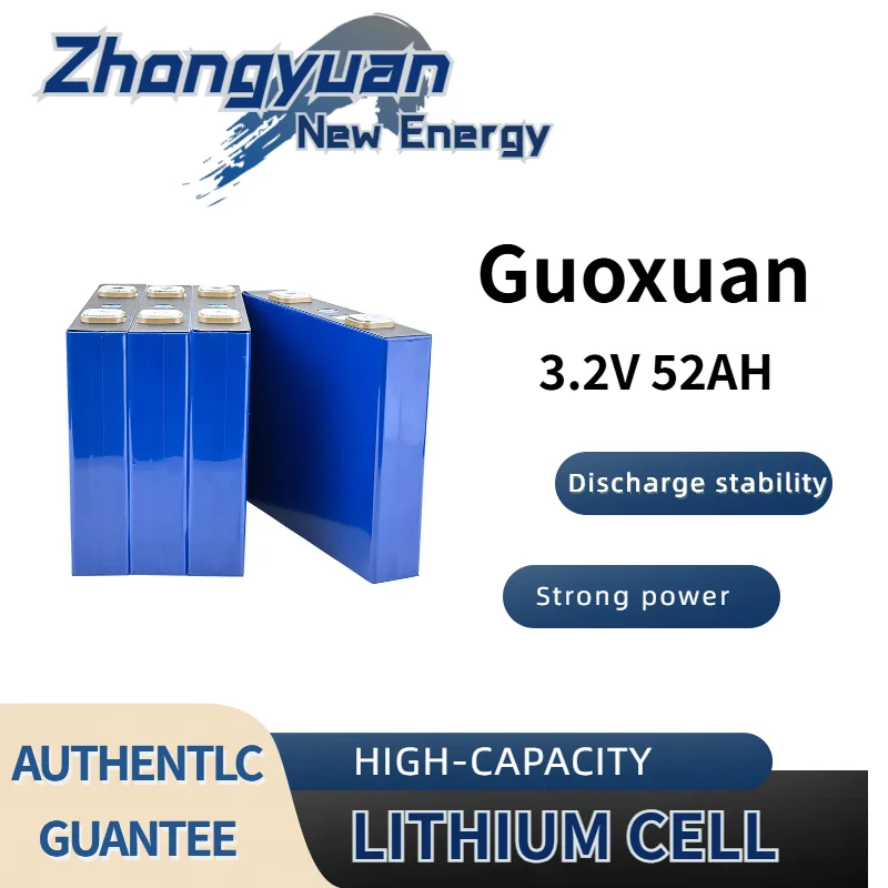 3.2v 52ah Lithium Iron Phosphate Cell 3.2V 25Ah 50Ah Large Capacity Electric Vehicle Battery