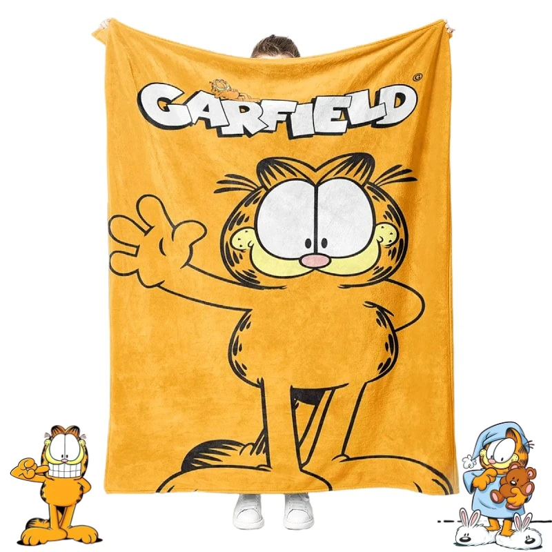 

Garfield anime cartoon cute bath towel kawaii home portable car office nap air conditioning blanket blanket gift wholesale