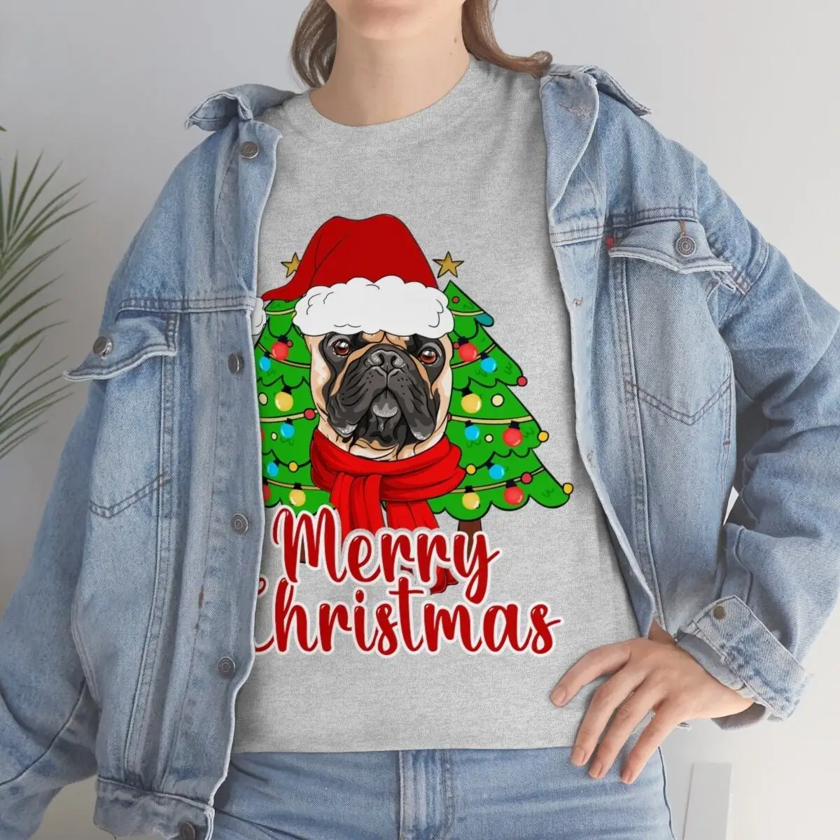 Christmas Crewneck SweaT T Shirt Merry Sweater Holiday Dog for Coworker Tree