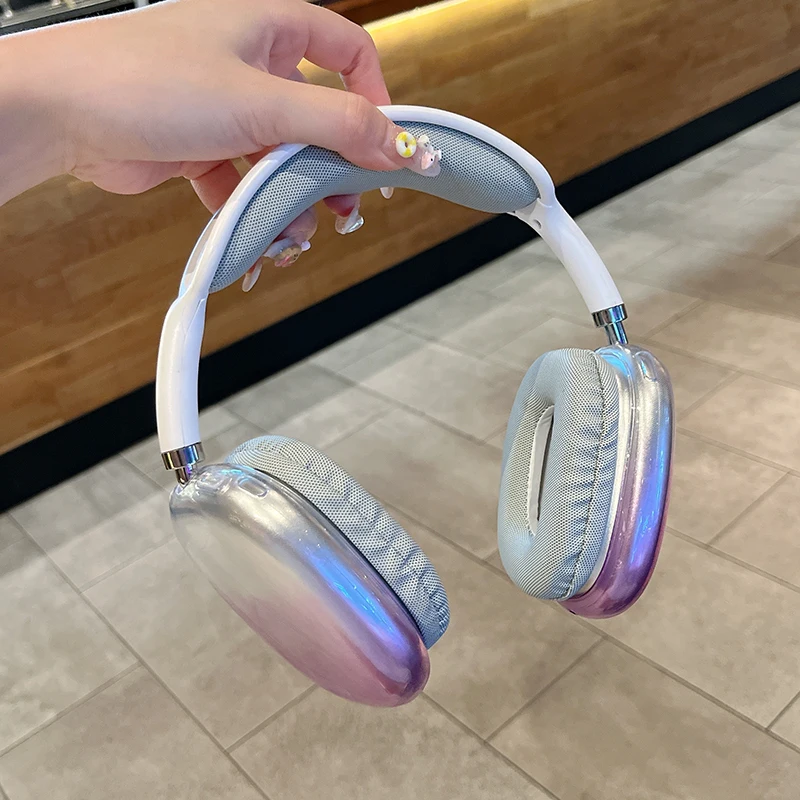 Przezroczyste etui na słuchawki AirPods Max Miękka skóra TPU Akcesoria chroniące przed zarysowaniami Ultra ochronna osłona na Apple AirPods Max 2 — zdjęcie produktu 3