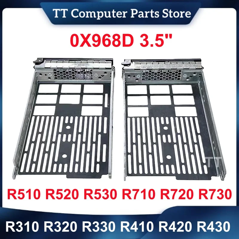 TT 0X968D Para DELL R310 R320 R330 R410 R420 R430 R510 R520 R530 R710 R720 R730 Bandeja de Disco Rígido HDD 3.5\" SAS SATA Caddy X968D