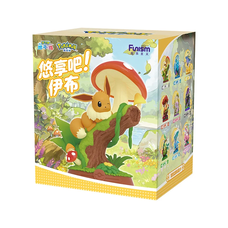 Anime Pokemon Funism Original Genuine Eevee Family Suit BlindBox Flareon Umbreon Sylveon Action Figure Collection Model Toy Gift image 3