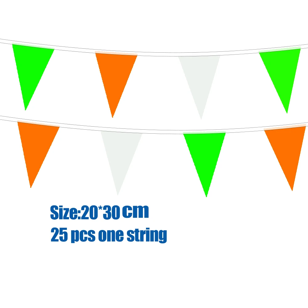 Directly Delivery 100% Polyester triangle Colorful bunting String Flags