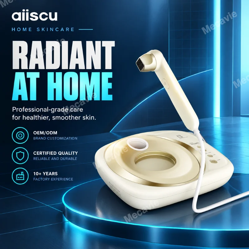 Aiscu I Professional Home Skin Rejuvenation Device With Dual Heads Led Light Therapy Advanced Heat Energy And Golden Dot Matrix