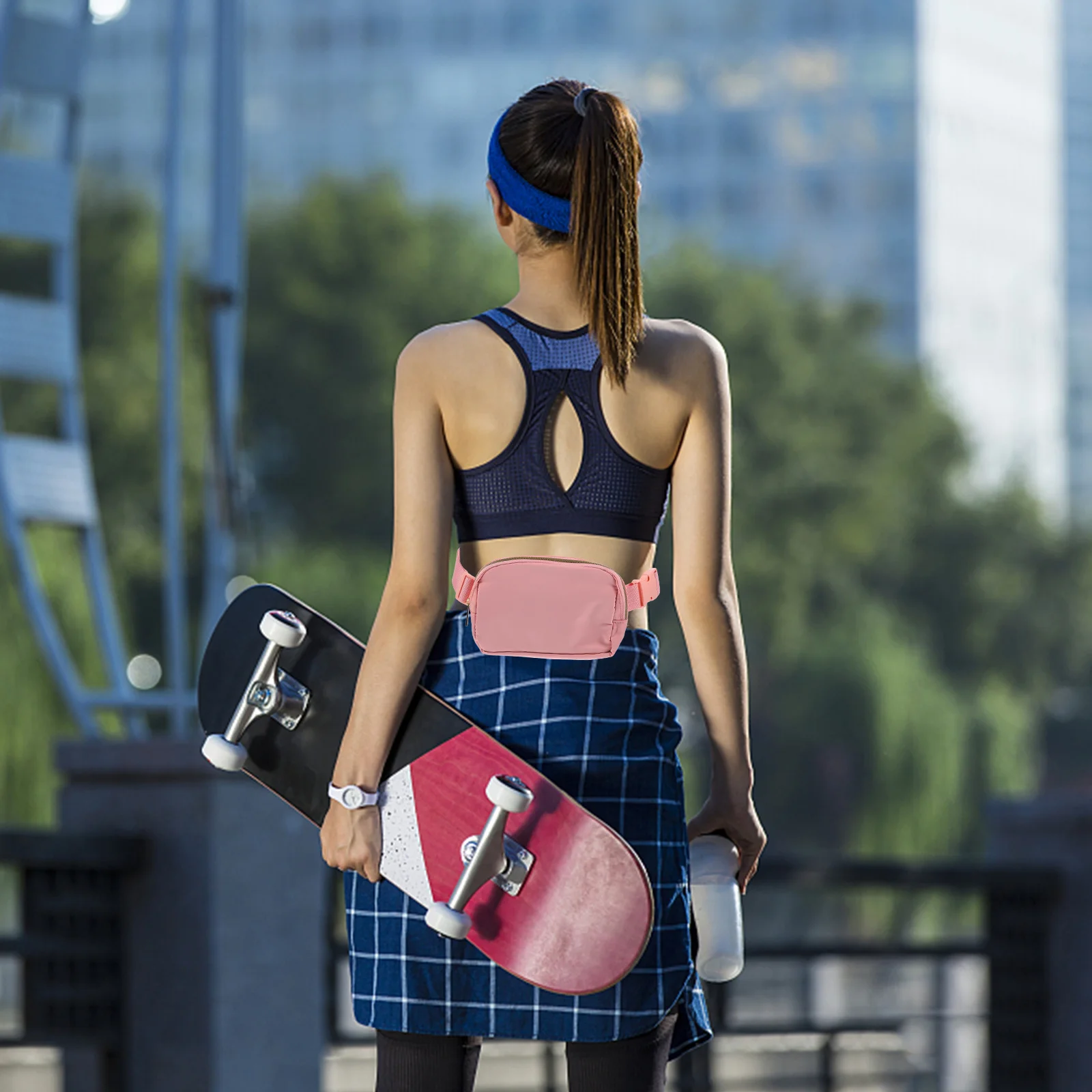 Casual Running Fanny Pack Fitness Waist Bag Ladies Phone Storage Adjustable Sports Pouch Outdoor Use Durable Premium Materials