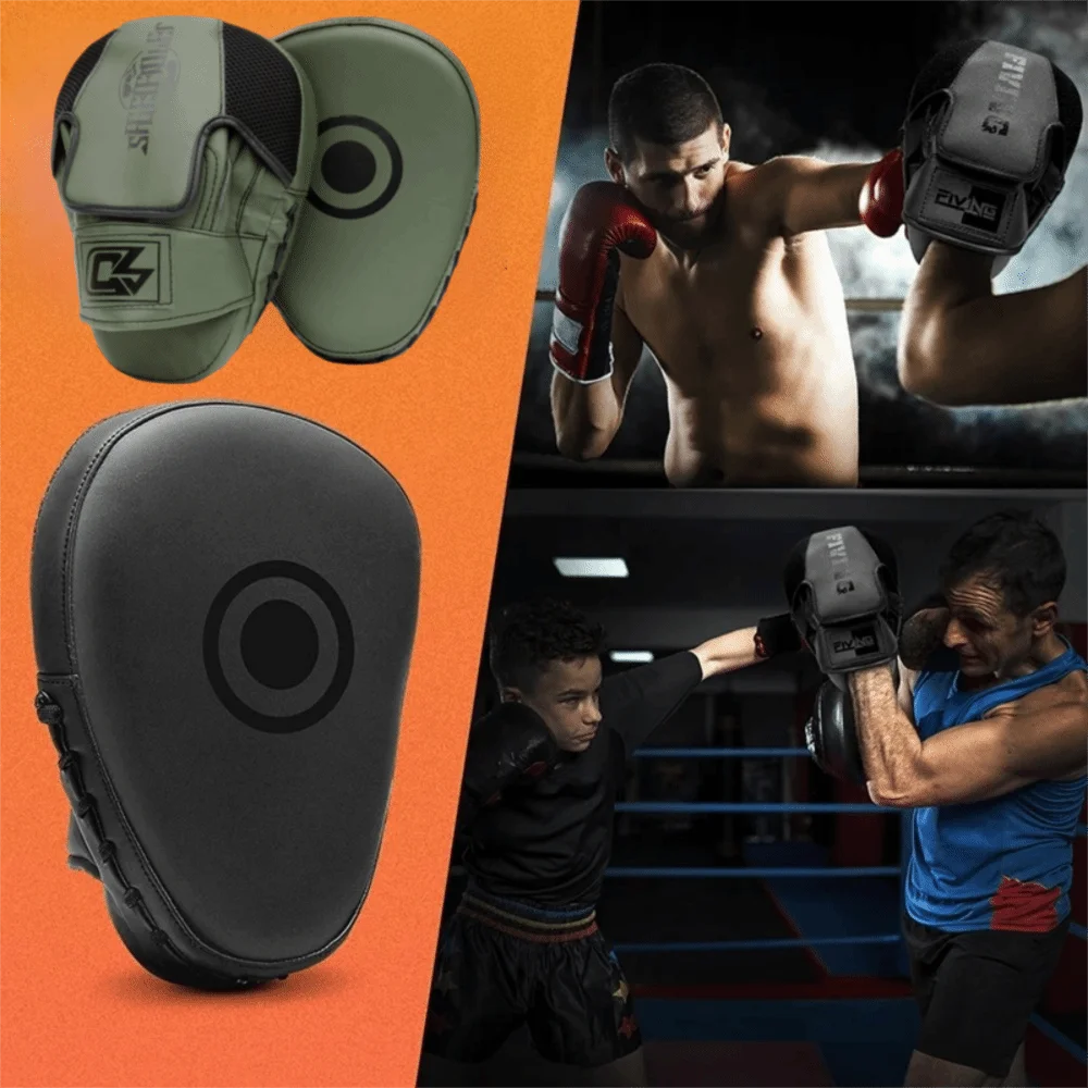 

Durable PU Leather Boxing Hand Target Curved Thickened Punching Gloves Ergonomic Design Light Weight Boxing Pad School