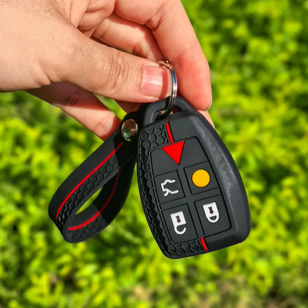5 Buttons Flip Remote Key Case Fob for VOLVO S60 S80 V70 XC90 C30 C70 S40 V50 Car Key Keychain Protection