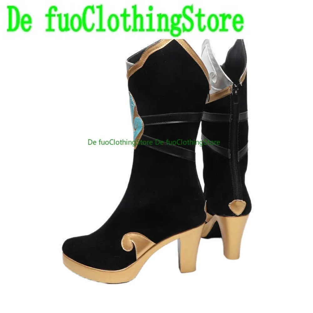 

DefuoClothingStore Cosplay Animation Show anime Shoes Collapse 3 Roles Cloud Ink Dedication Fuhua Fashion Costume Play COS Shoes