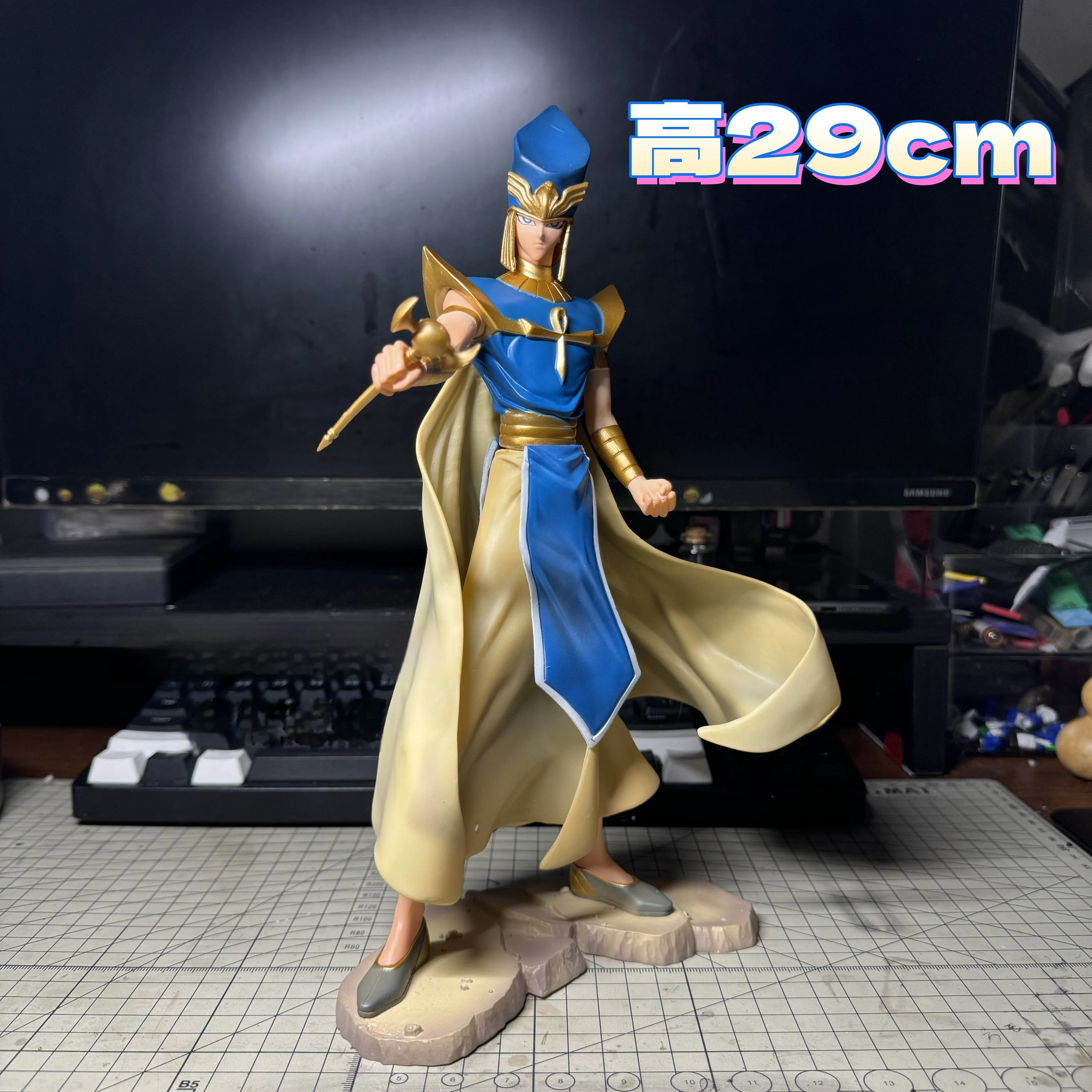 Figura Coleccionable de 29cm de Yu-Gi-Oh! Priest Seto, Kit de Garaje del Pasado de Seto Kaiba, Adorno de Escritorio para Coleccionistas de Anime, Juguetes de Moda