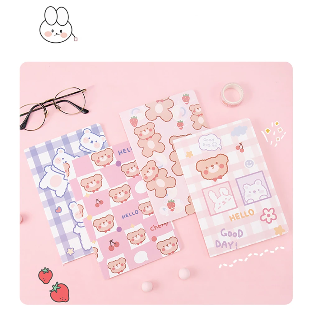 Bloc de notas de dibujos animados A5, cuaderno Kawaii, planificador para estudiantes, dibujo, papelería coreana, suministros escolares, 30 hojas