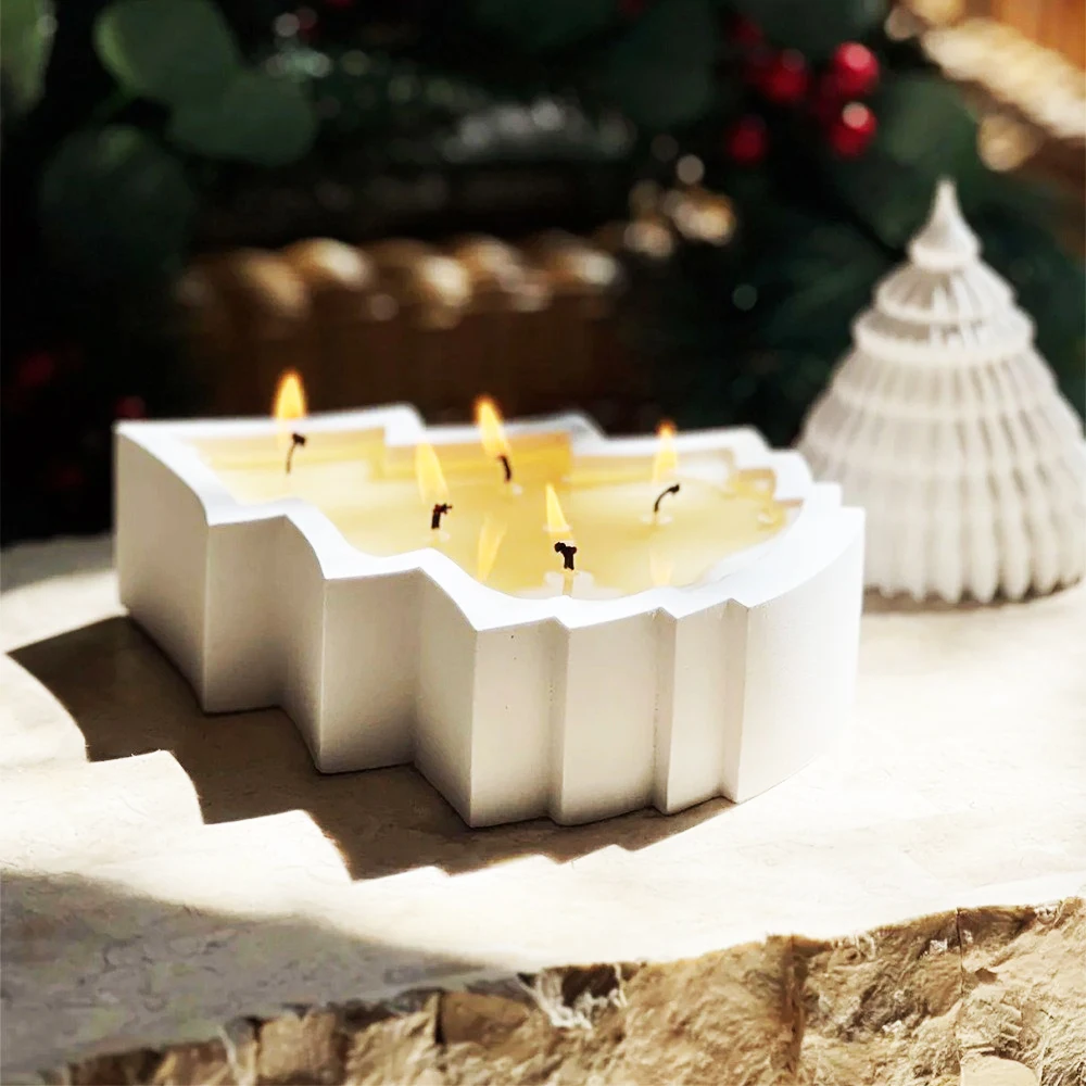 

Контейнер для рождественской елки, силиконовая форма, пищевая силиконовая чашка для рождественской елки, свечи, силиконовая форма для мыла, шоколадных десертов