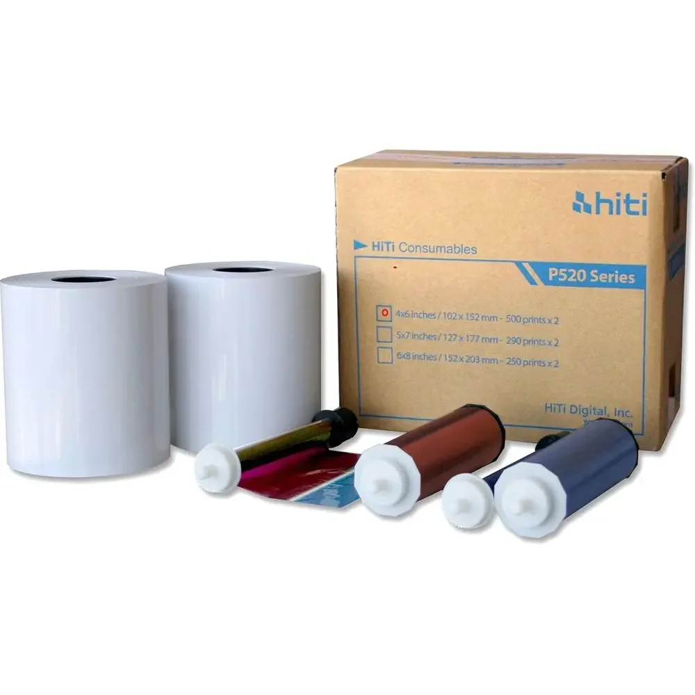 

4x6" Media or Photo Printer P520 & P520L, 500 Sheets to a Roll, 2 Rolls in a Box, 152x102mm