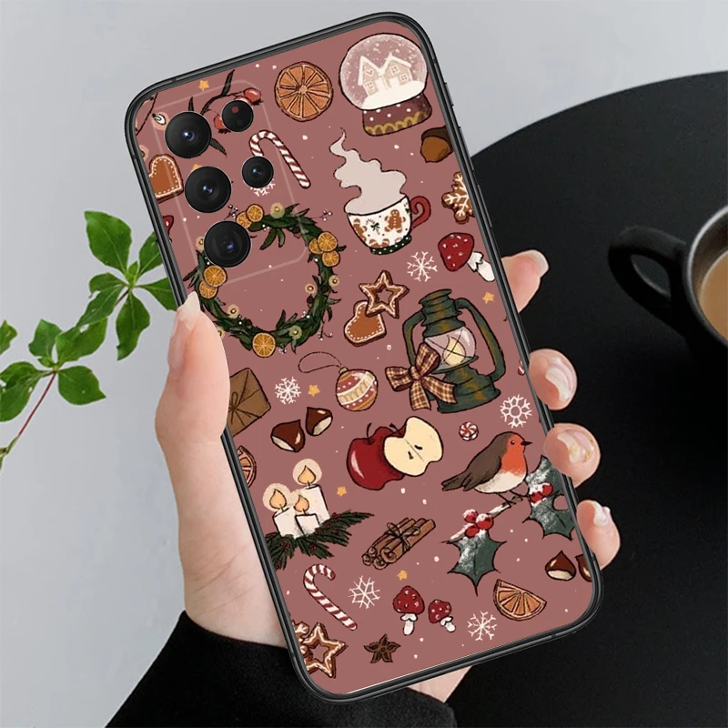 

Christmas Aesthetic Cartoon Phone Case For Samsung A55 A16 A56 A36 A35 A15 A53 A54 A33 A34 A25 A05S A52 A52S A14 A24 A26 A71