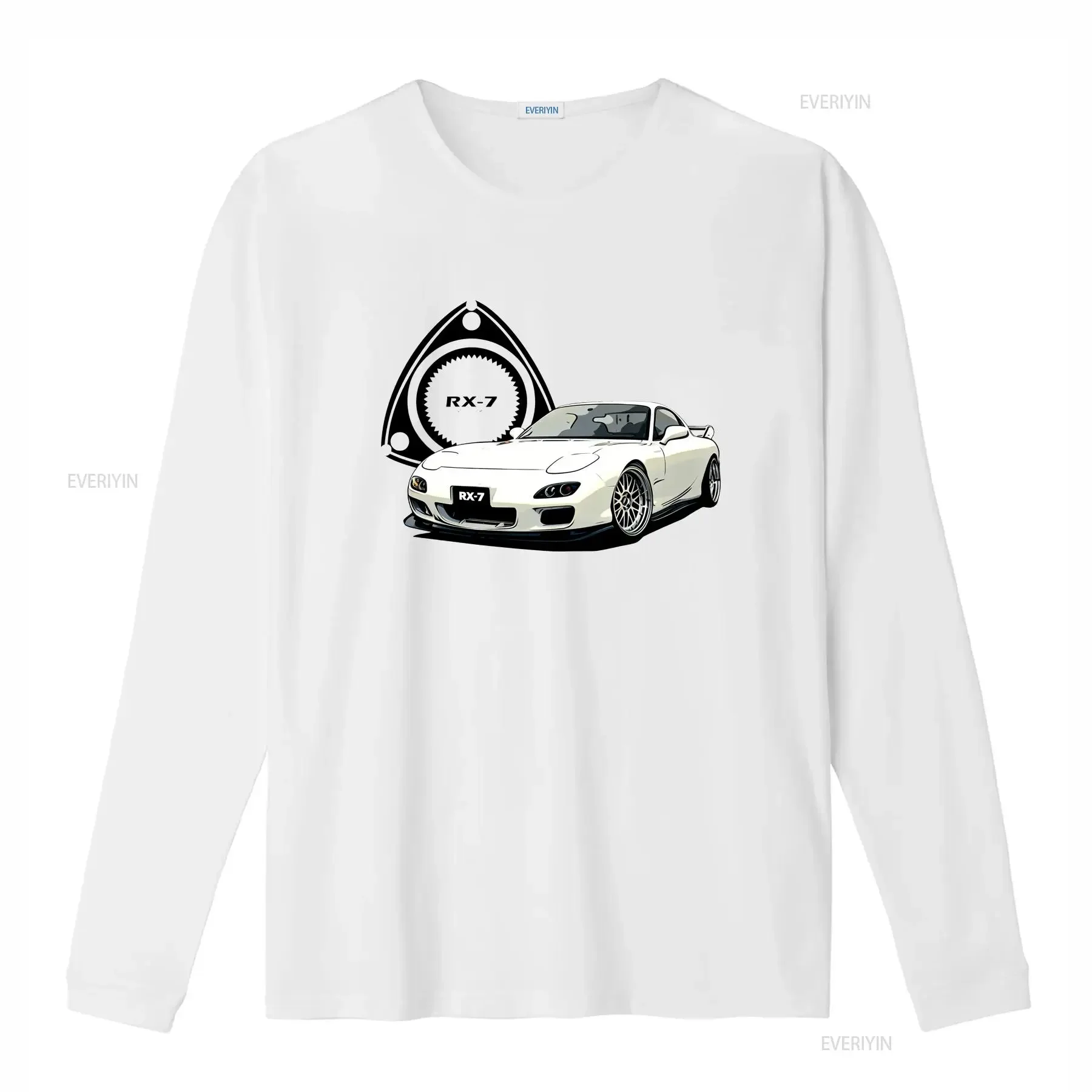 FD3S Rx7 T Shirt SUPER Soft 60 40 Blend JDM Cars Initial D vintage Washed fashion Casual Versatile Breathable graphic