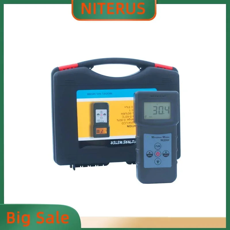 Professional Digital MS300 Concrete Moisture Meter with 10 Codes (density Code)