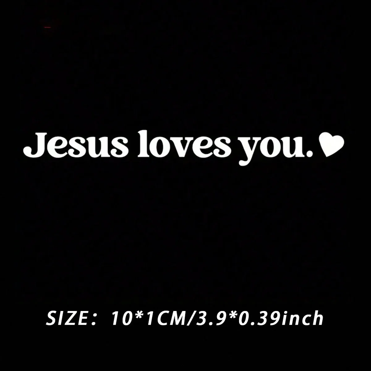 Jesus Loves You – Christian Car Vinyl Sticker Bumper Sticker for Car Mirror - Side Mirror - Car Window