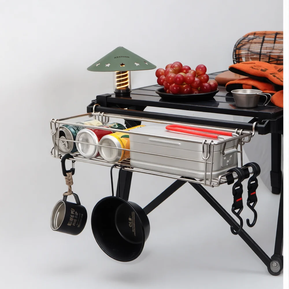 Outdoor Foldable Storage Hangi - đánh giá và giá Outdoor Camping Table With Storage