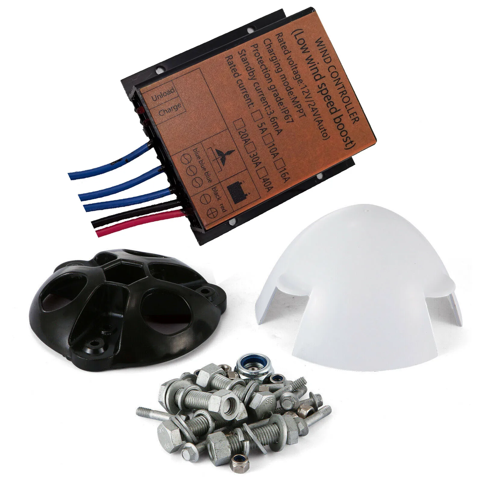 Wind Turbines 400W Generators 3 Blades PWM Controller Alternator For Home Turbina Eolica Wind Generator Vertical De Alto Voltaje