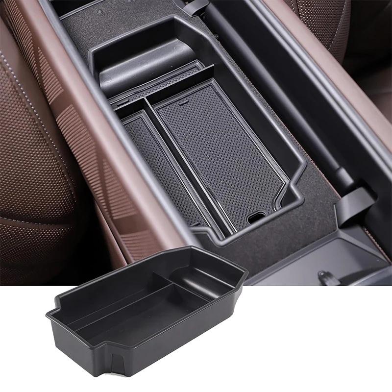 For BMW 7 Series G70 2022-2024 ABS Car Central Control Armrest Storage Box Organizer Stowing Tidying Car Interior Accessories