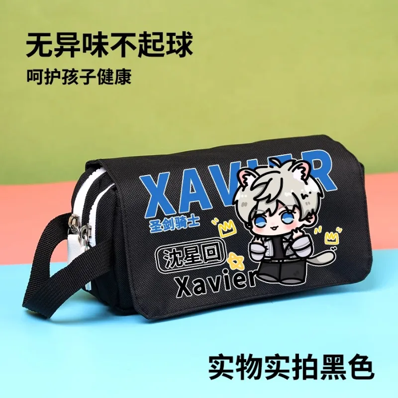 Game Love and Deepspace Cos Zayne Rafayel Xavier Double-layer Simple Portable Portable Canvas Cartoon Print Pencil Case Gift