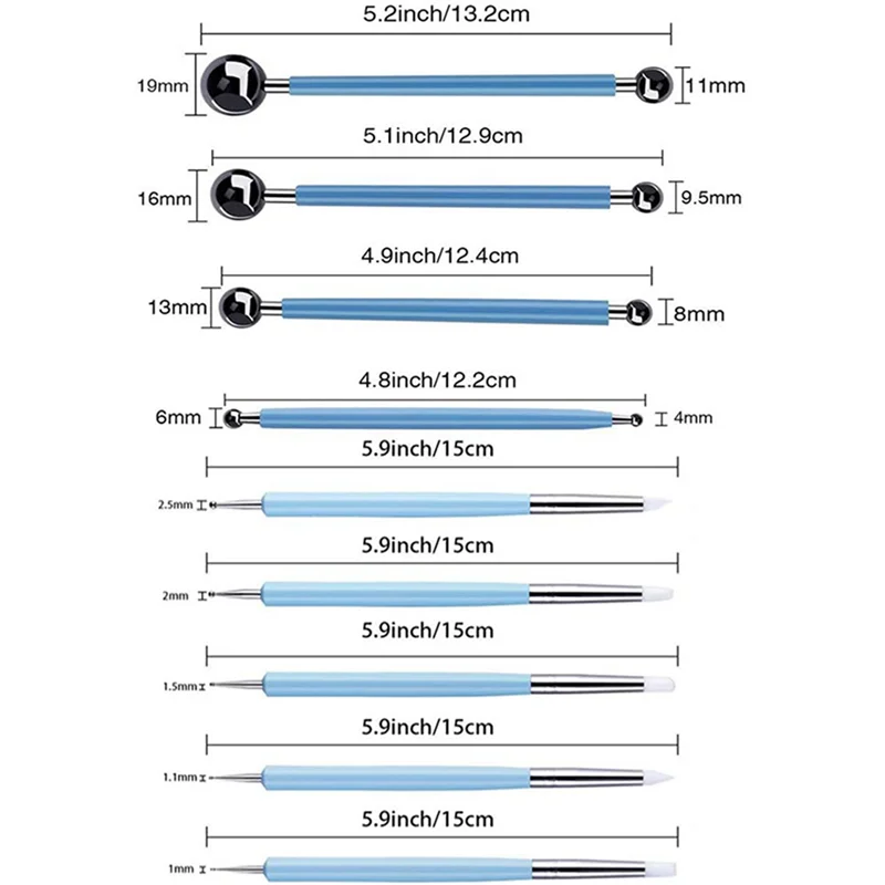 EDT-مجموعة مكونة من 28 أداة استنسل تنقيط ماندالا طقم طلاء الصخور أدوات التنقيط تتضمن قوالب وصينية طلاء وأدوات ماندالا
