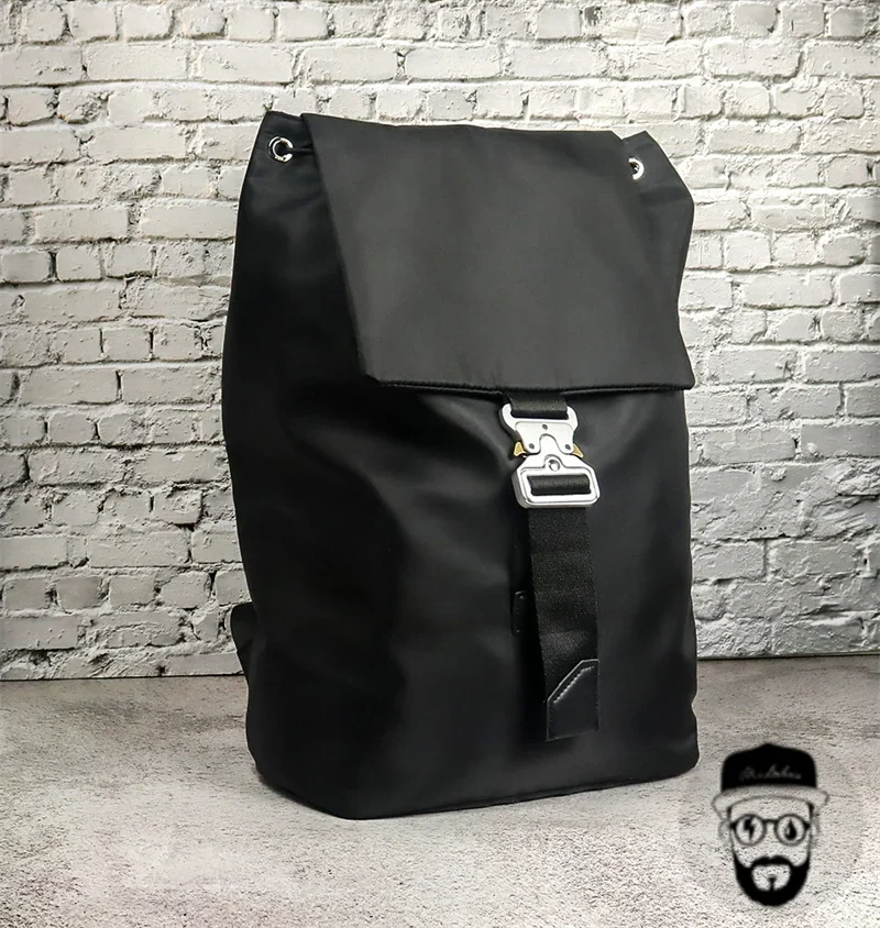 Y2K Silvery Metal Buckle ALYX Backpacks Men Women High Quality 1017 Alyx 9SM Bag Multifunctional