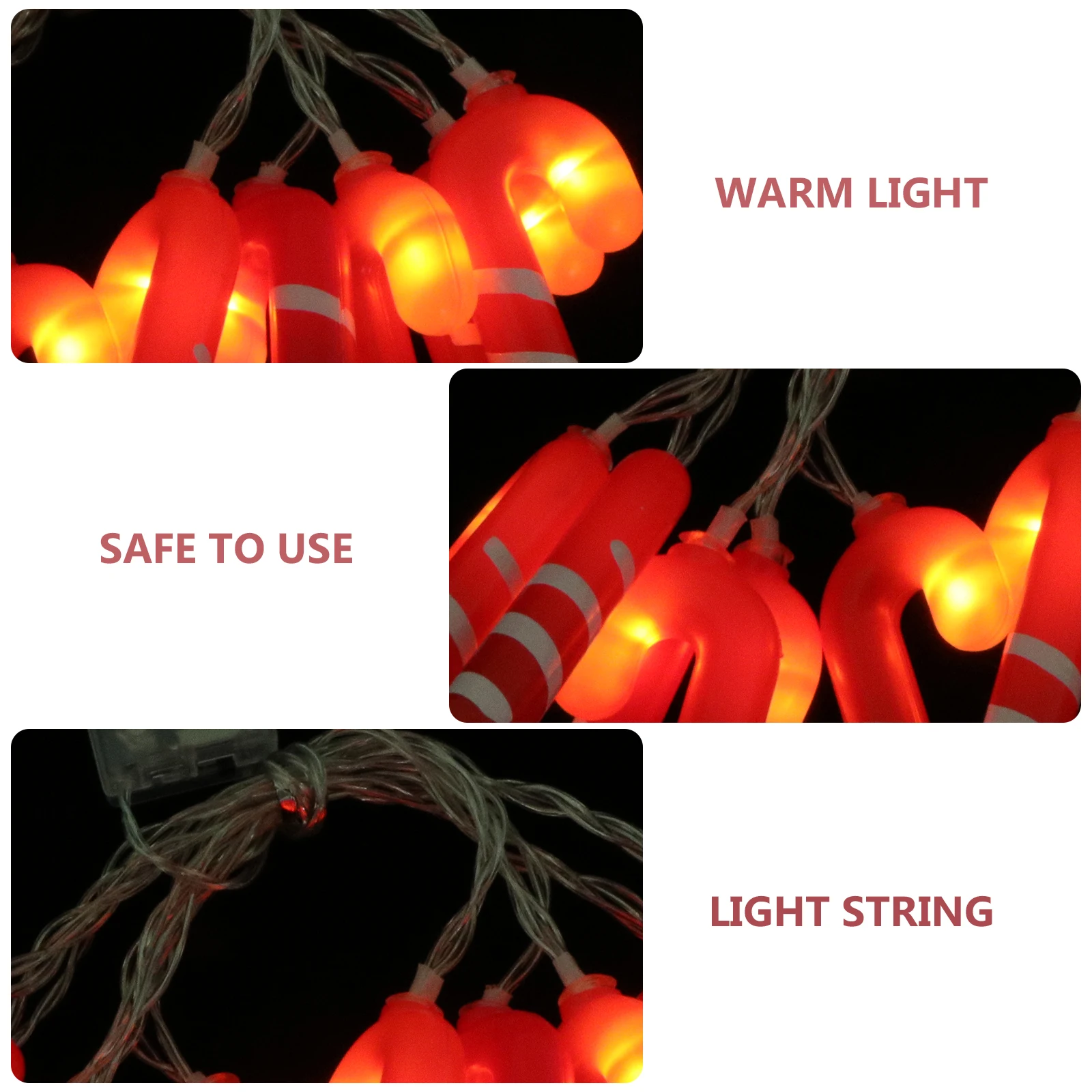 

Christmas Lamp String Small Cane 1.5 Meters 10 Leds Eco-Safe Lamp String Outdoor Garden Party Light Warm Illumination Decoration