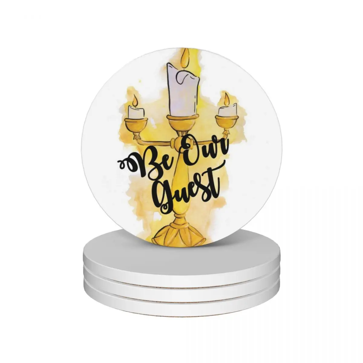 

Be Our Guest Ceramic Coasters (Set of 4) bulk mug set Cup mat Coasters